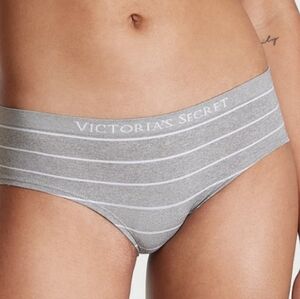 Victoria's Secret Gray and White Striped Briefs